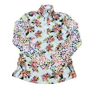 Whimsy Rose 1/2 Zip Pullover Safe Sun Size S